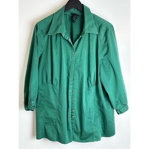 Lane Bryant green blouse size 22/24